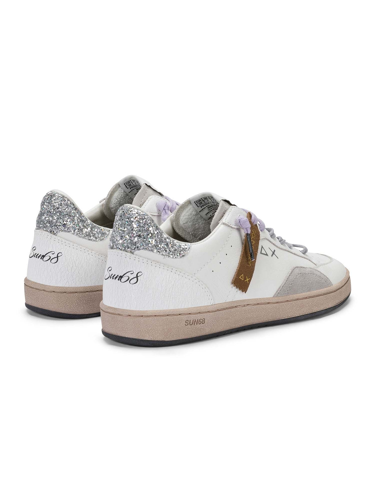 SUN68 urban street sneakers da donna bianco