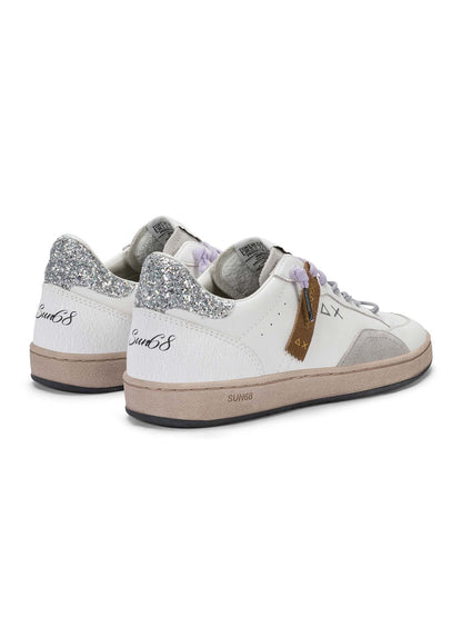 SUN68 urban street sneakers da donna bianco
