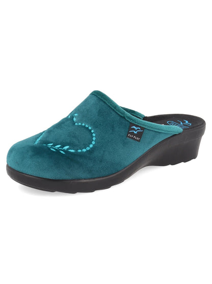 Fly flot ciabatta donna da donna smeraldo