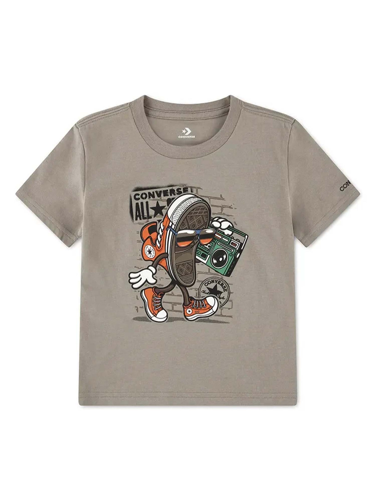 Converse t-shirt mm da bambino/a beige