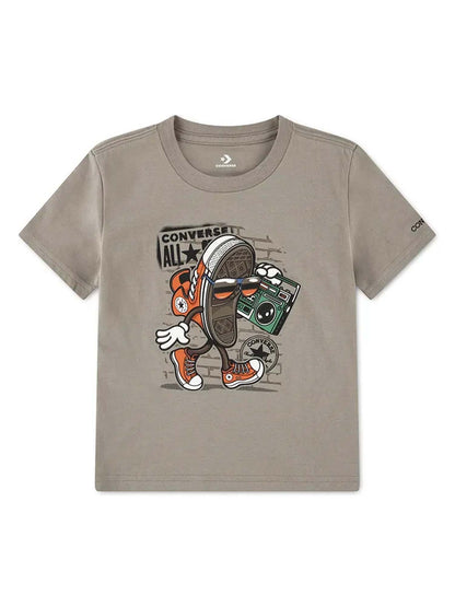 Converse t-shirt mm da bambino/a beige