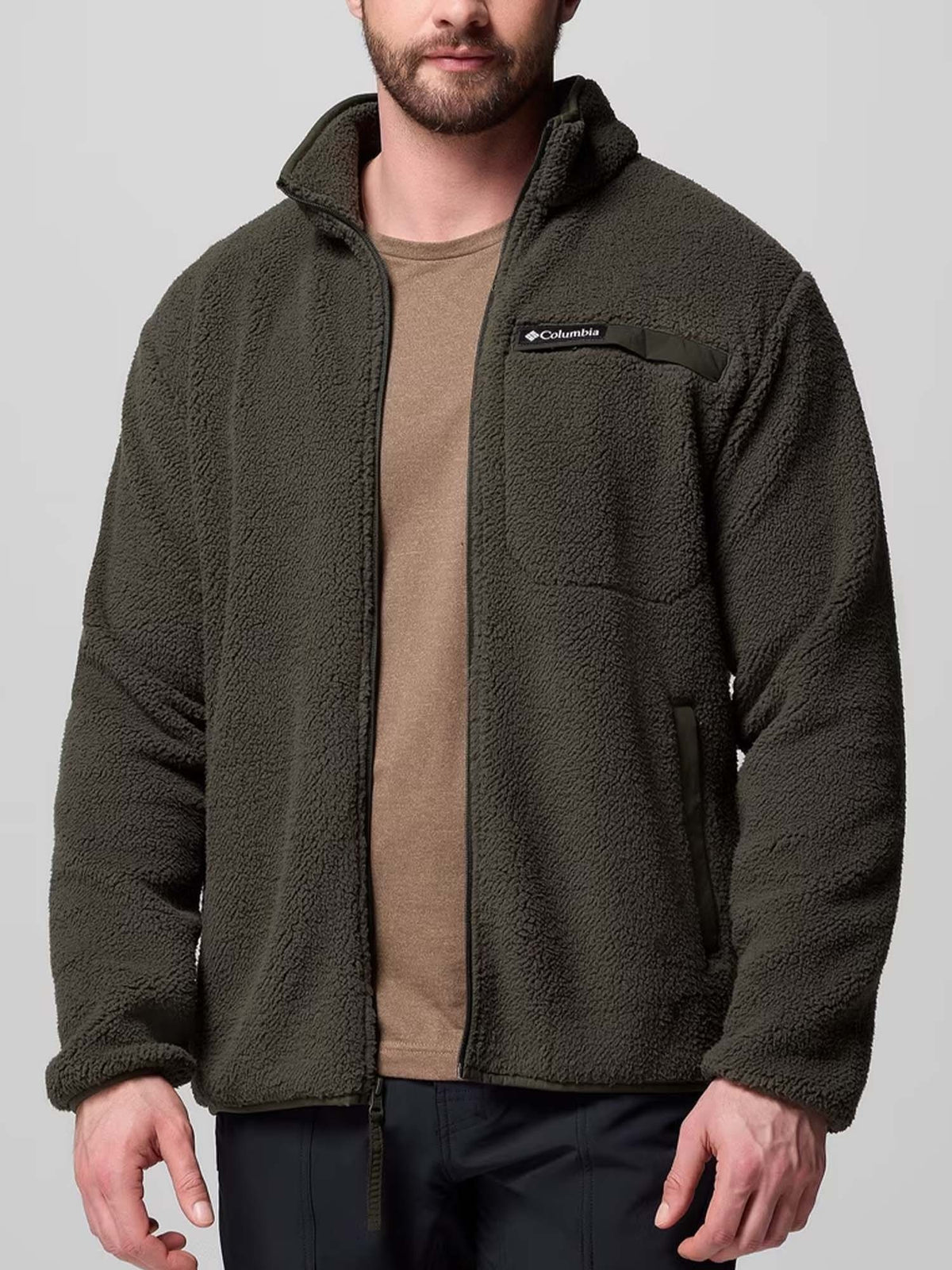 Columbia rugged ridg pile da uomo verde