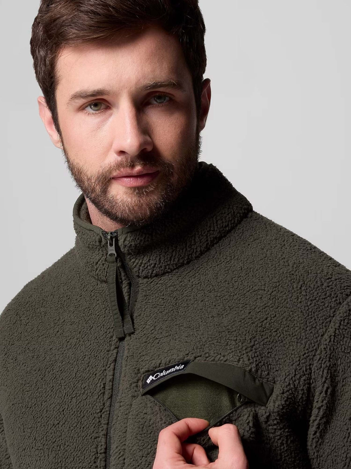 Columbia rugged ridg pile da uomo verde