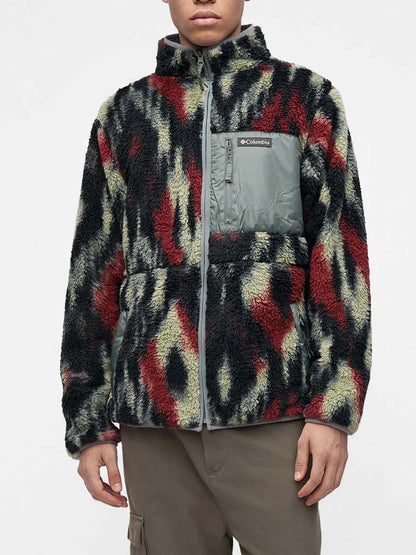 Columbia winter pass pile da uomo rosso verde