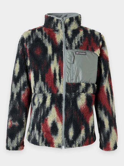 Columbia winter pass pile da uomo rosso verde