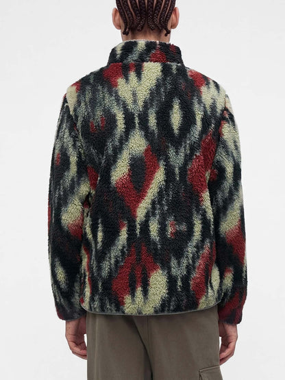 Columbia winter pass pile da uomo rosso verde