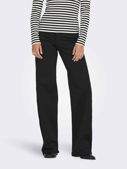 Only madison jeans da donna nero