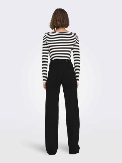 Only madison jeans da donna nero