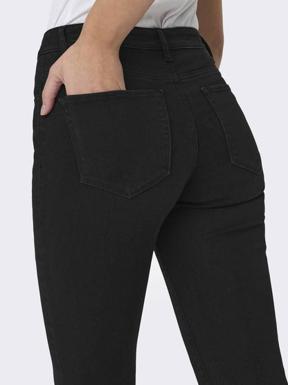 Only reese jeans da donna nero