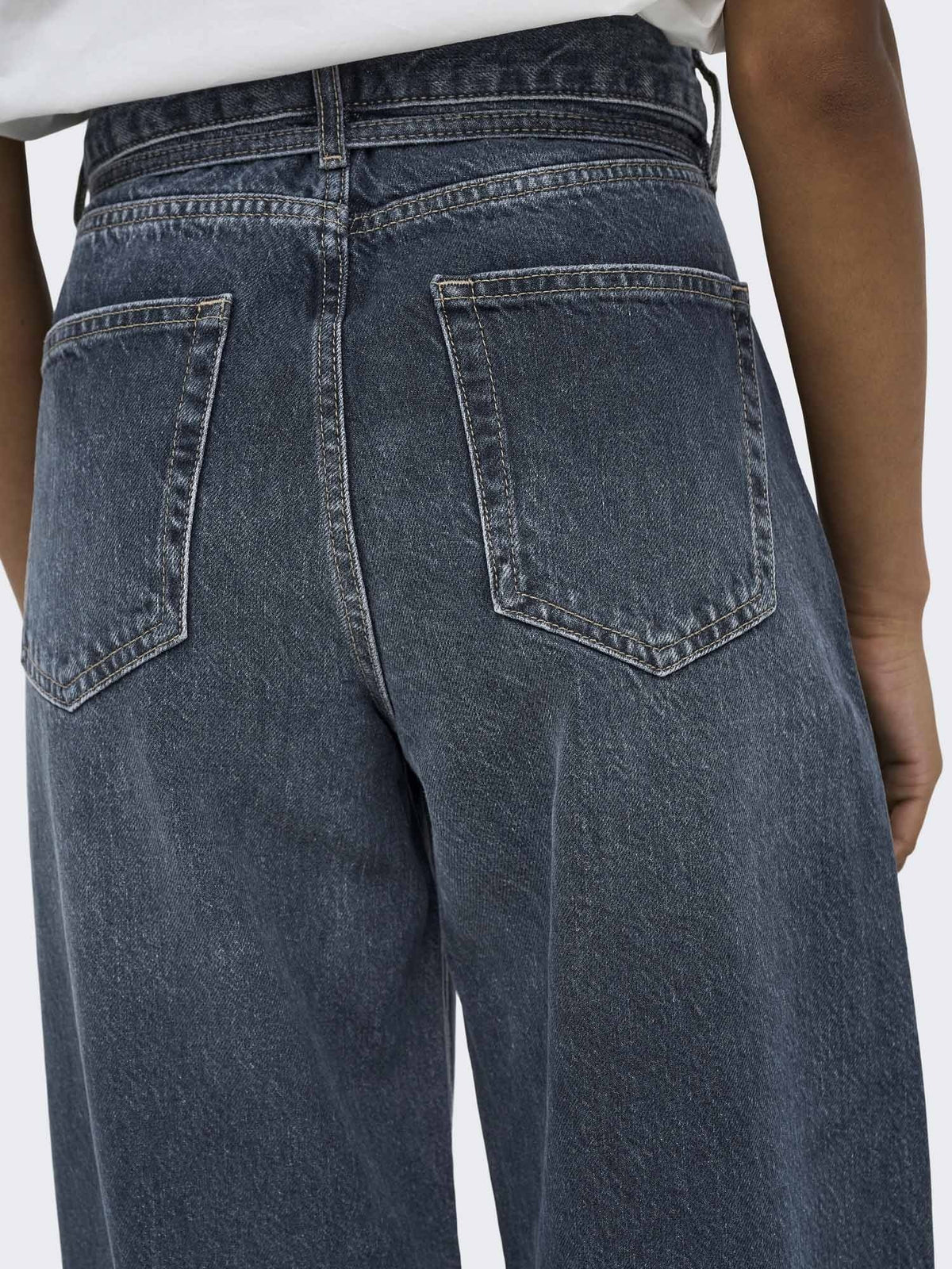 Only gianna straight jeans da donna grigio