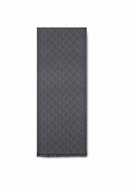 Ck tonal jcq scarf sciarpa da unisex nero
