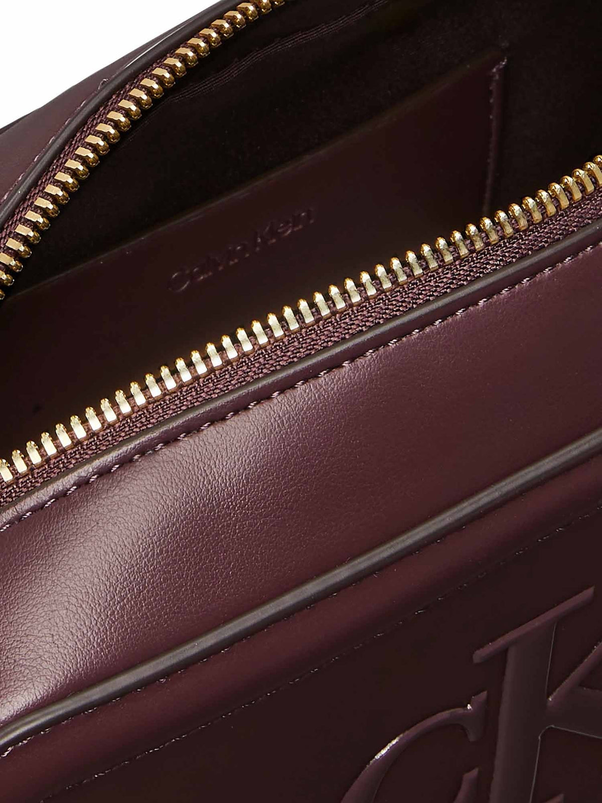 Ck bold camera bag borsa da donna bordeaux