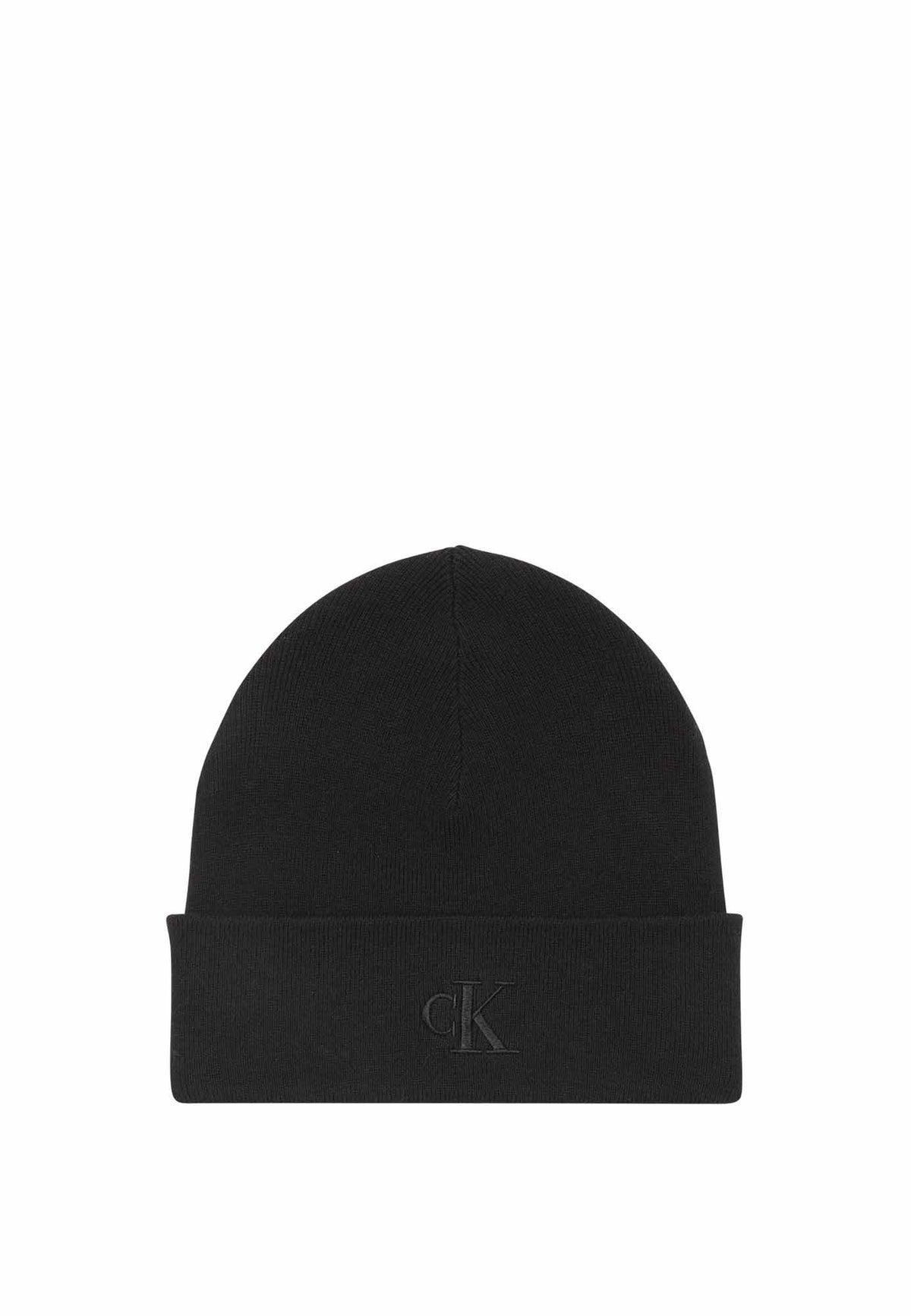 Ck fine rib beanie cappello da unisex nero