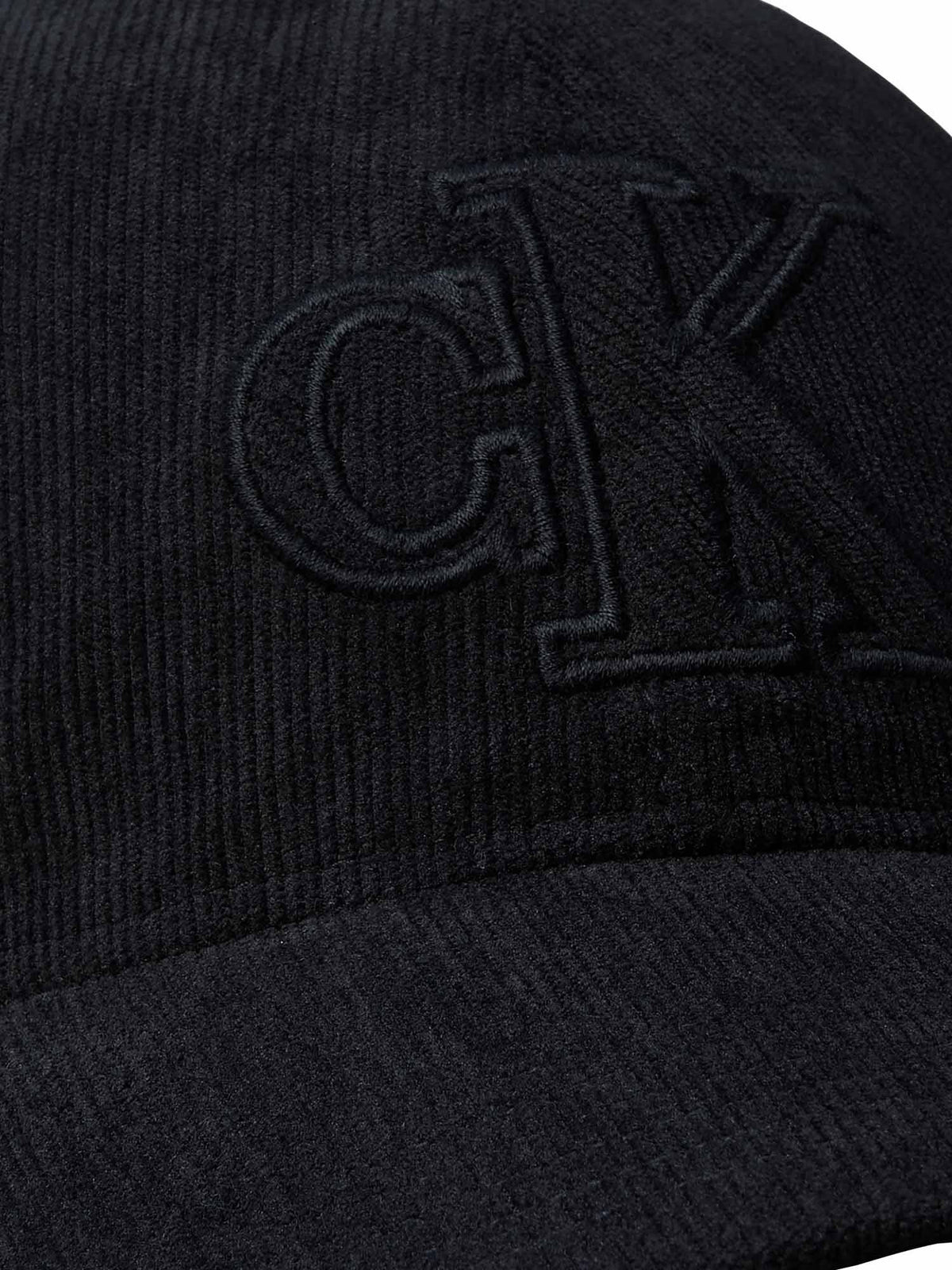 Ck corduroy cappello da unisex nero