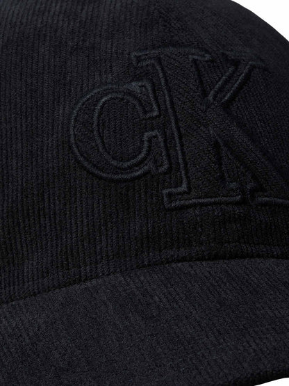 Ck corduroy cappello da unisex nero