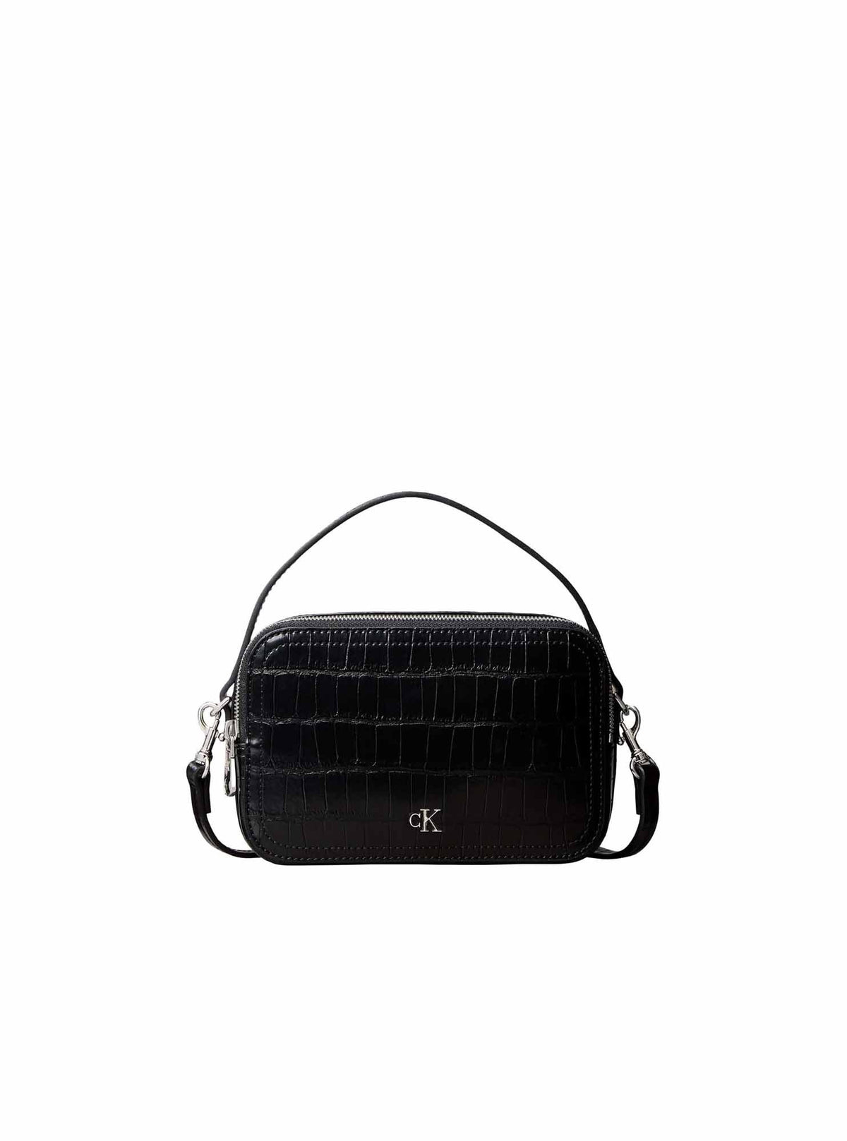 Ck croc camera bag borsa da unisex nero