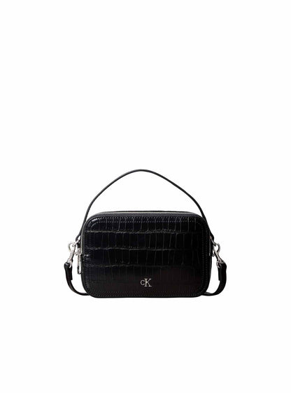 Ck croc camera bag borsa da unisex nero