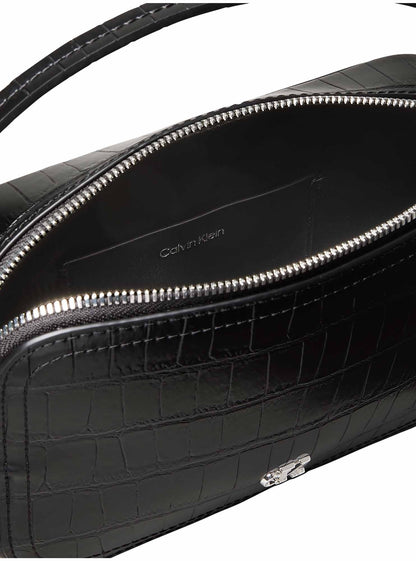 Ck croc camera bag borsa da unisex nero