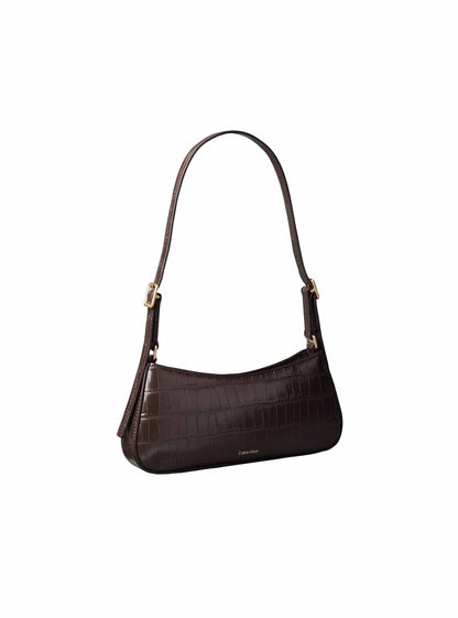 Ck croc small should borsa da unisex marrone