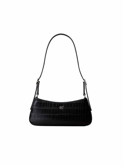 Ck croc small should borsa da unisex nero