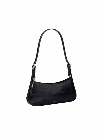 Ck croc small should borsa da unisex nero