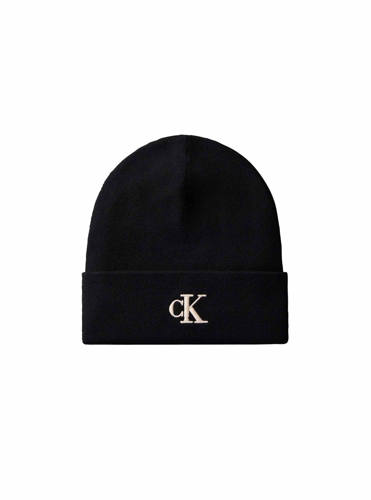Ck fine rib beanie cappello da unisex nero