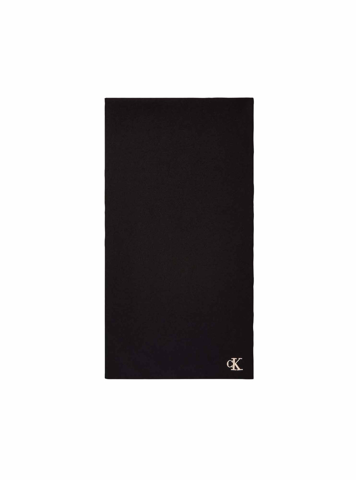 Ck fine rib scarf sciarpa da unisex nero