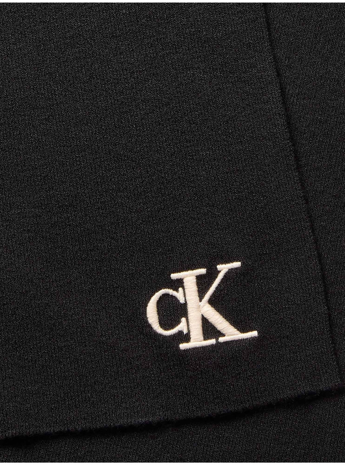Ck fine rib scarf sciarpa da unisex nero