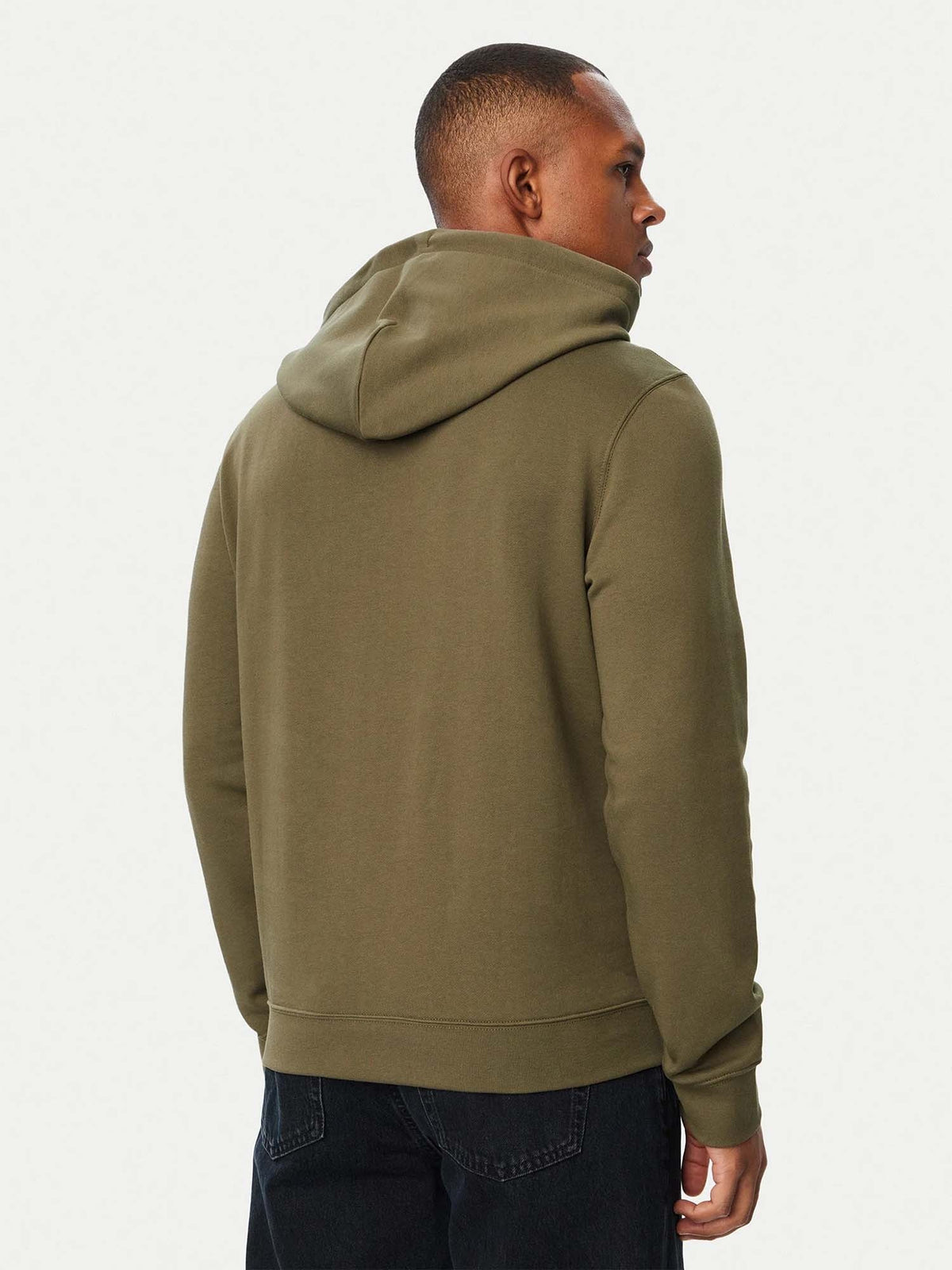 Ck 350TERRY monogram felpa da uomo oliva