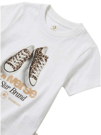 Converse g. t-shirt da bambino/a bianco