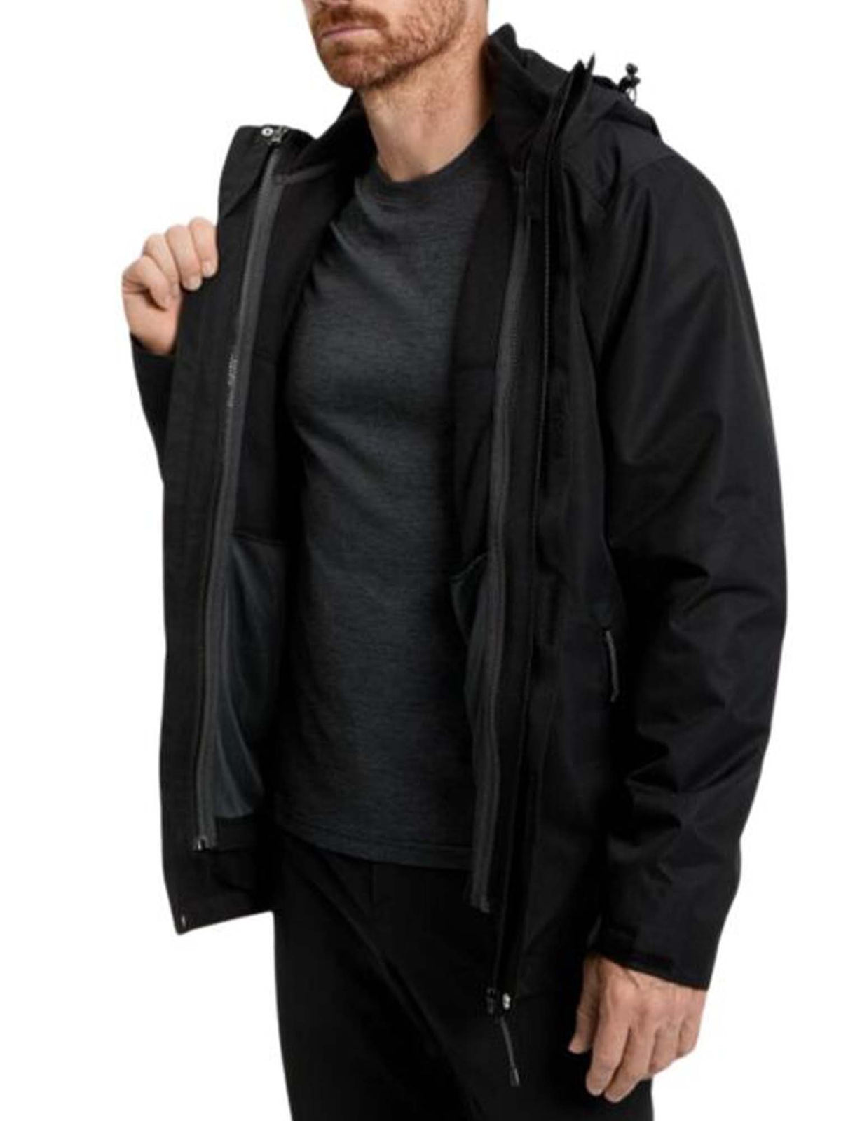 Mckinley terang 3:1 giubbino outdoor da uomo nero