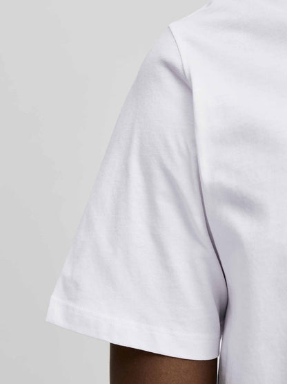 Jack&jones organic t-shirt da uomo bianco