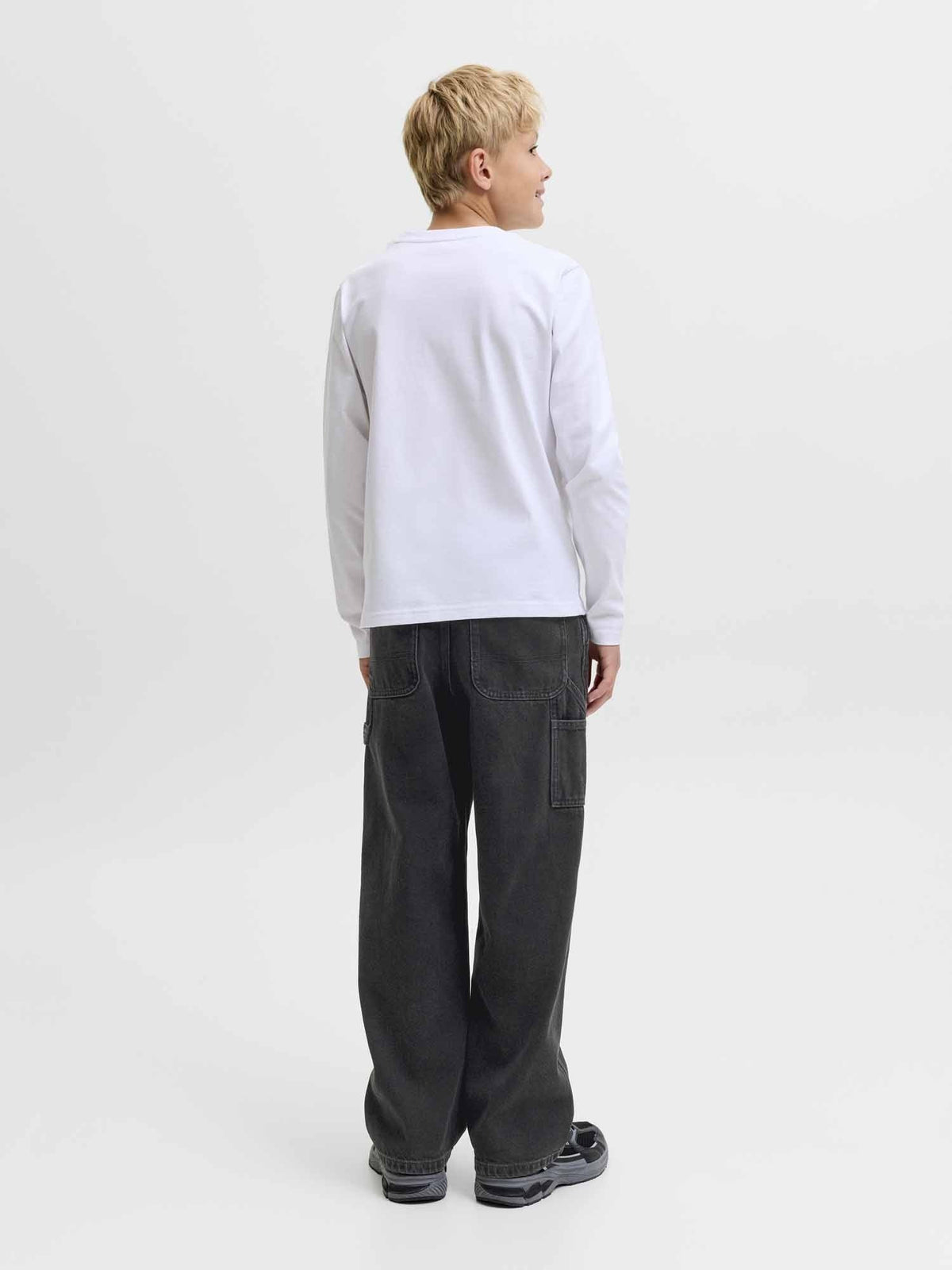 Jack&jones alex carp jeans da bambino/a nero