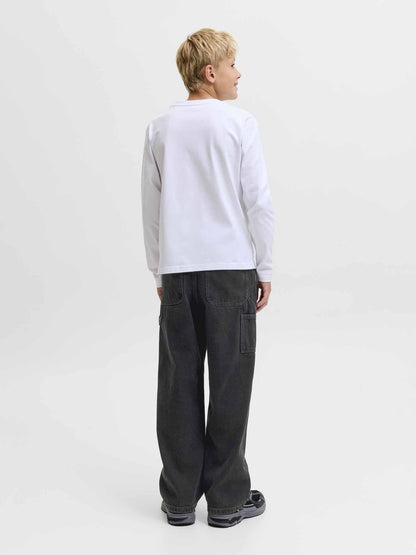 Jack&jones alex carp jeans da bambino/a nero