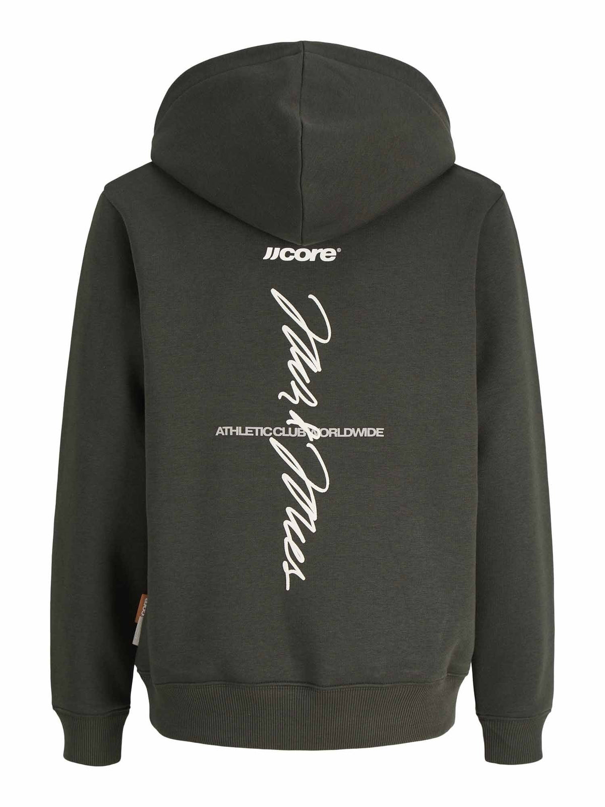 Jack&jones club felpa da bambino/a verde militare