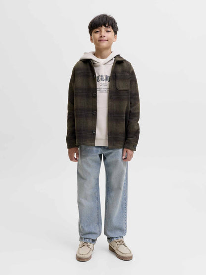 Jack&jones soho camicia da bambino/a oliva