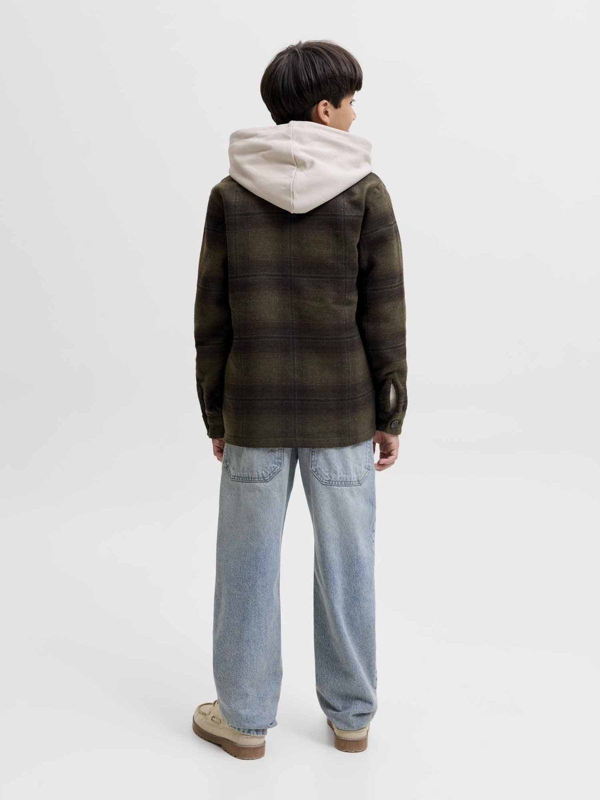 Jack&jones soho camicia da bambino/a oliva