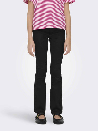 Only jr royal flared jeans da bambino/a nero