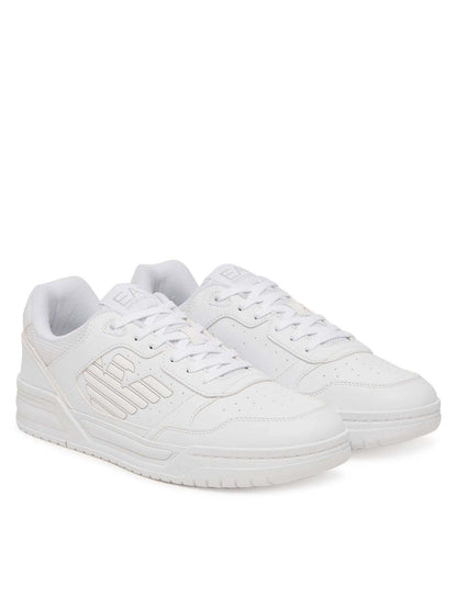 EA7 baseline eagle sneakers da uomo bianco