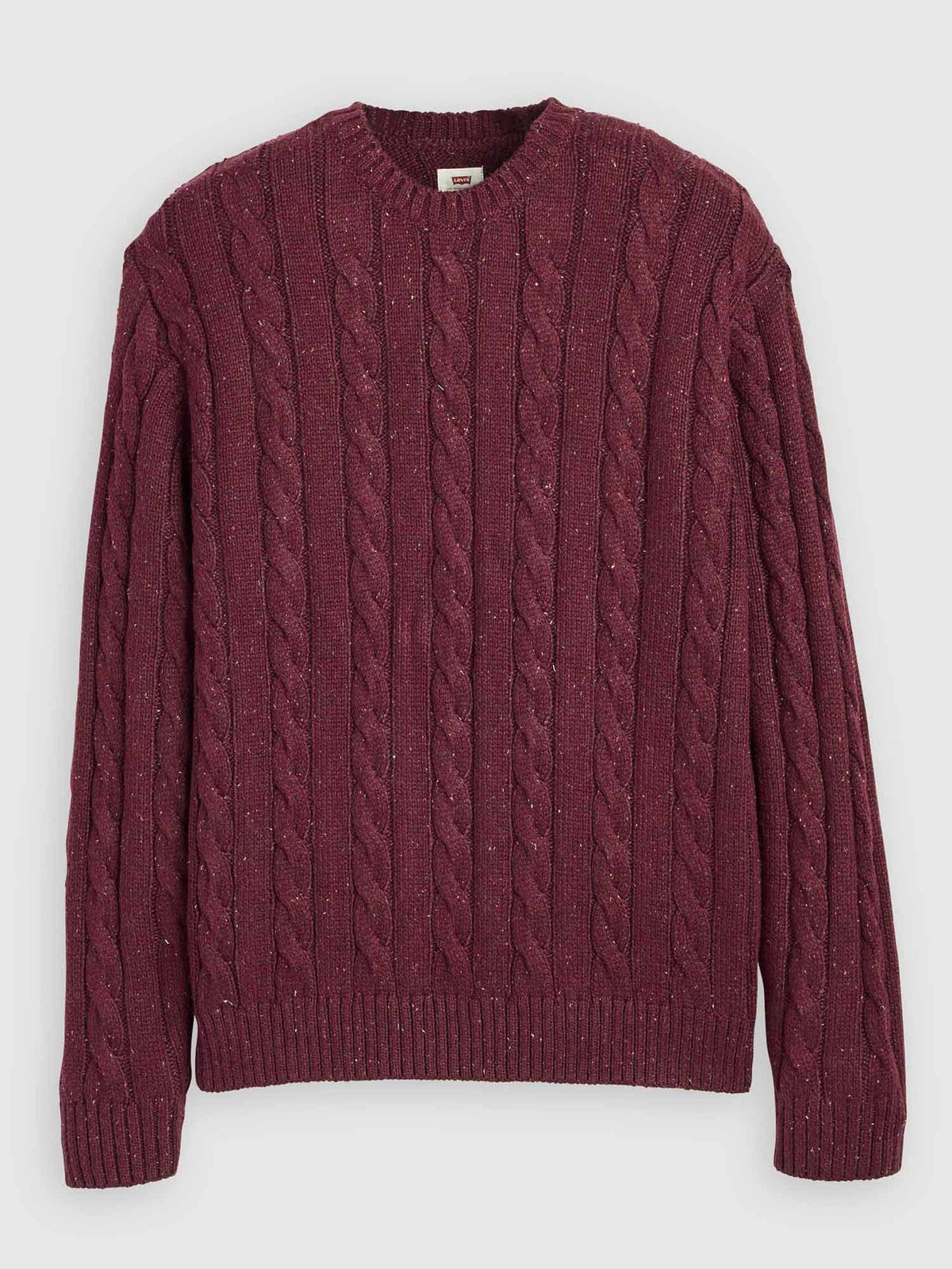 Levi's laurel crew maglia da uomo bordeaux
