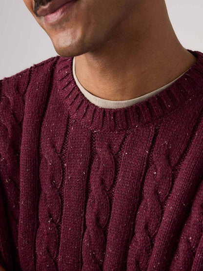 Levi's laurel crew maglia da uomo bordeaux