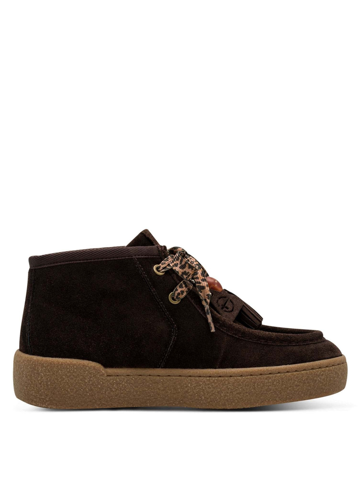 Tamaris stringata sneakers da donna mocca