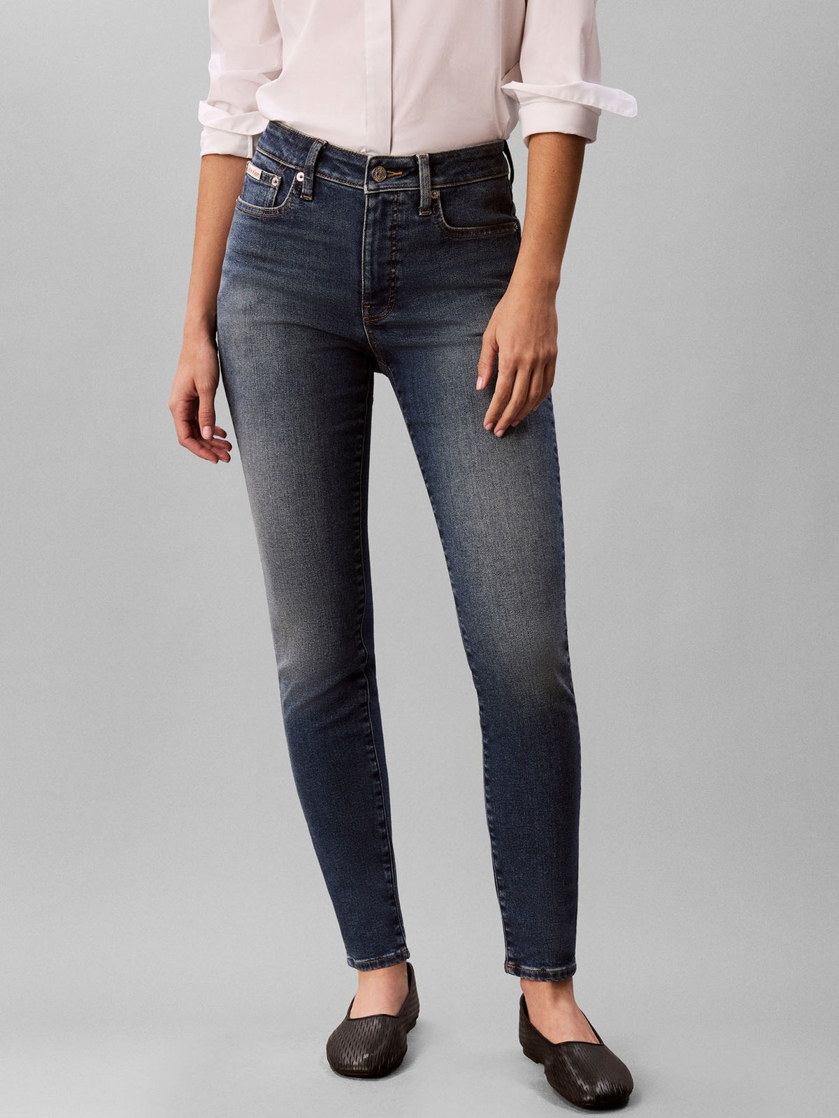 Ck rise skinny jeans da donna jeans