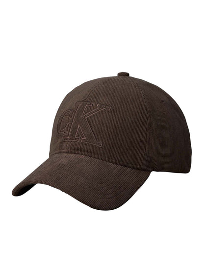 Ck corduroy cappello da unisex marrone