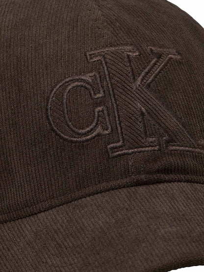 Ck corduroy cappello da unisex marrone