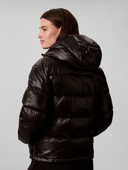 Ck shine puffer giubbino da donna nero