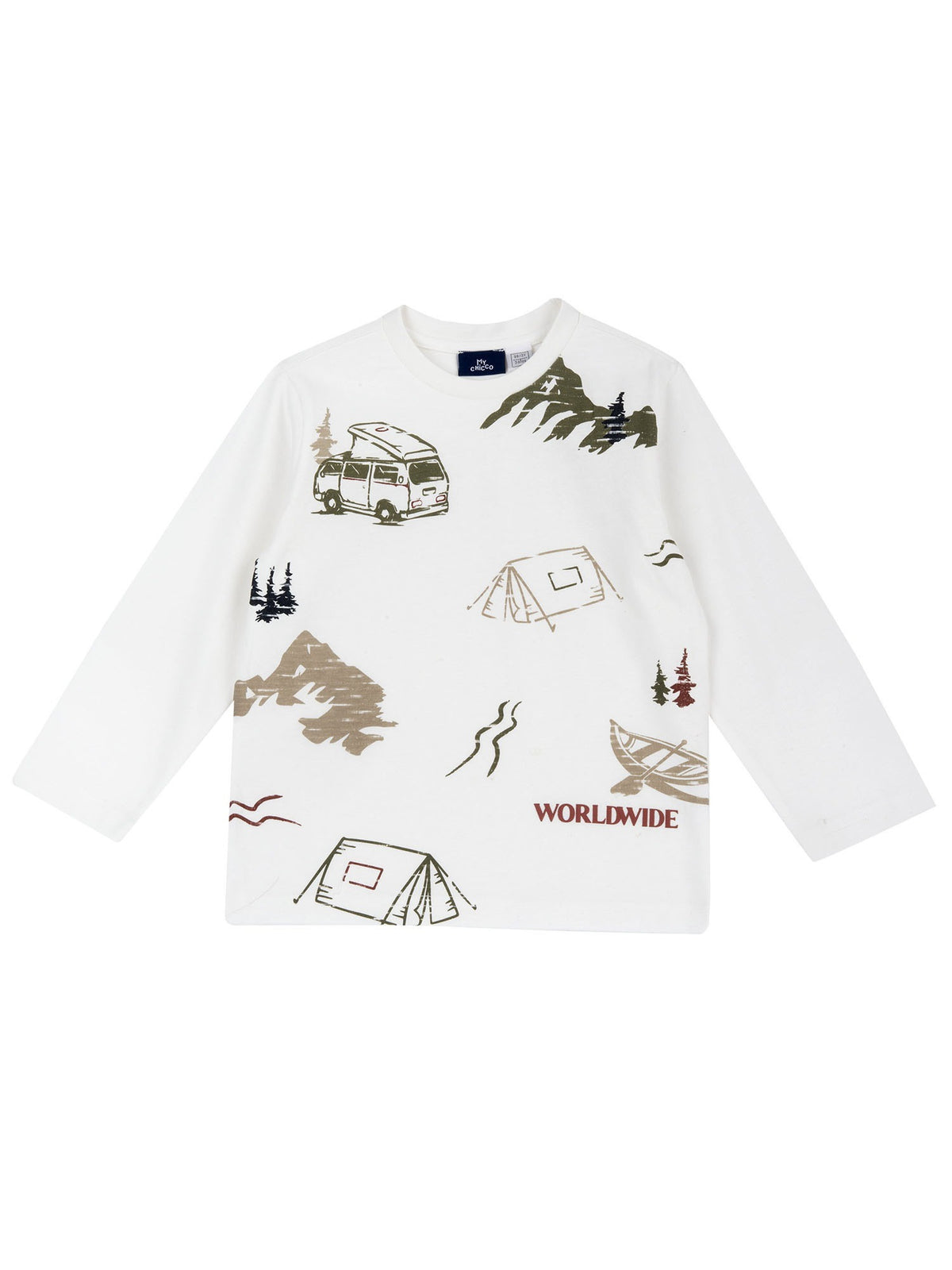 Chicco t-shirt ml da bambino/a bianco