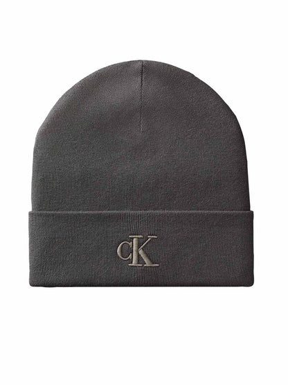 Ck fine rib beanie cappello da unisex fango