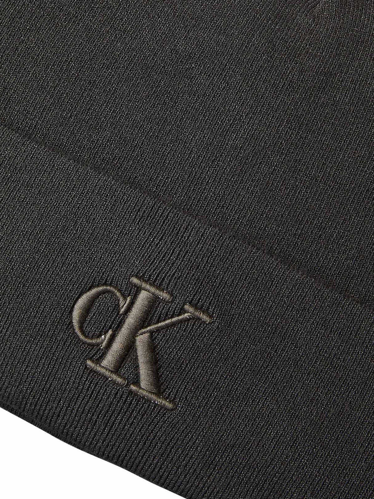 Ck fine rib beanie cappello da unisex fango