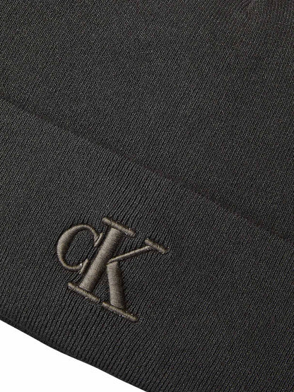 Ck fine rib beanie cappello da unisex fango